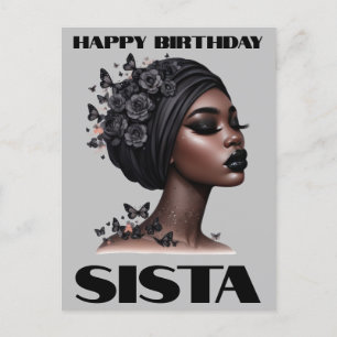 Black Girl Magic Birthday Sista Melanin Woman Feestdagenkaart