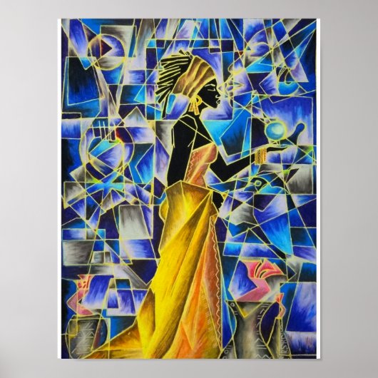 Black Girl Magic - BluBerry Poster Isis (Devant)