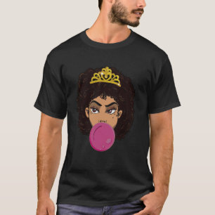 Black Girl Magic Bubblegum Afro Diva Afrikaanse Q T-shirt