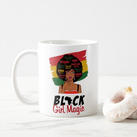 Black Girl Magic Koffiemok (Met donut)
