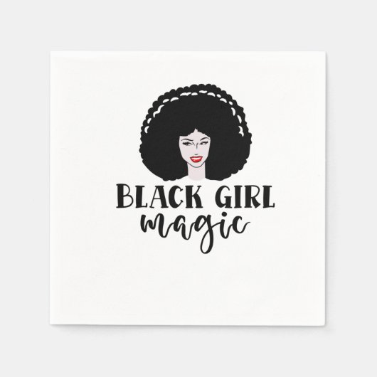 Black Girl Magic Servet (Voorkant)