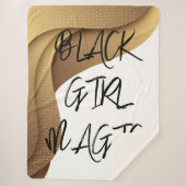Black Girl Magic Sherpa Deken (Voorkant)
