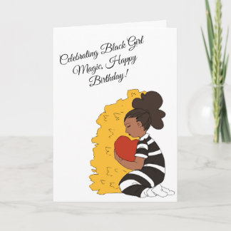 Black Girl Magic Verjaardag Kaart
