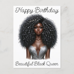 Black Girl Magic Verjaardag Zuster Melanine Vrouw Briefkaart
