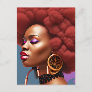 Black Girl Magic Verjaardag Zuster Melanine Vrouw Briefkaart