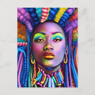 Black Girl Magic Verjaardag Zuster Melanine Vrouw Briefkaart