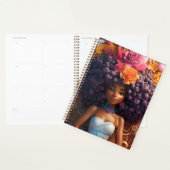 Black girl magique mélanine peau brune filles fleu (Devant avec enveloppe)