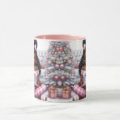 Black girl rose café de Noël Mug (Centre)