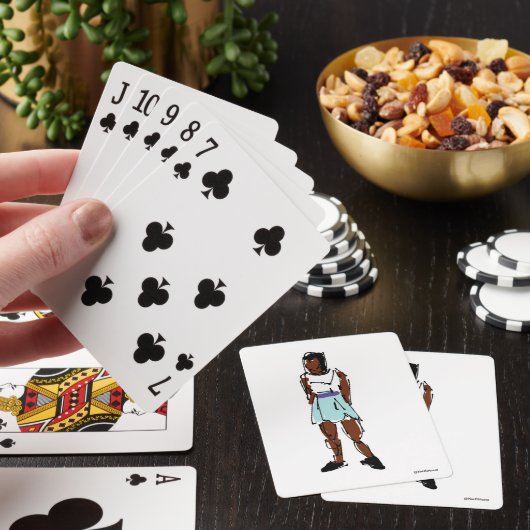 Black Girl-speelkaarten Pokerkaarten (Insitu)