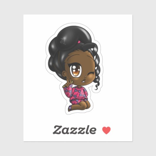 Black Girl Sticker (Vel)