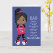 Black Girl Vaderdag Coupon Kaart (Gele Bloem)