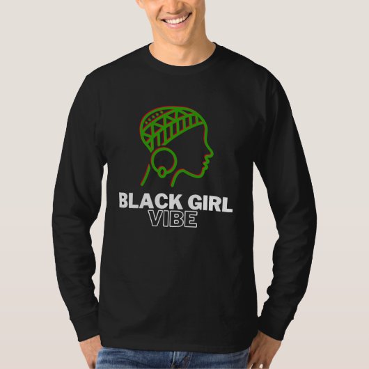 Black Girl Vibe  Magic Melanin Queen African Ameri T-shirt (Voorkant)