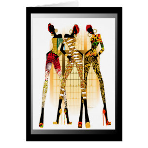 Black Girls Magie • Carte de vœux Afrocentrique d'