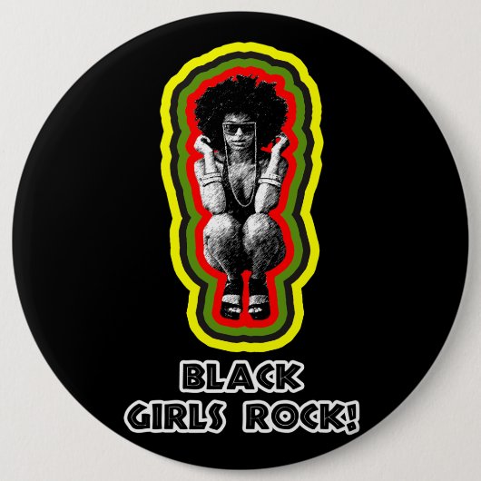 Black Girls Rock! Ronde Button 6,0 Cm (Voorkant)