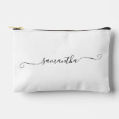 Black Girly Swash Handtekening Naam Etui (Voorkant)