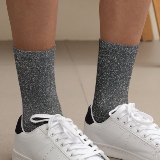 Black Glitter Glam Sparkle Sokken