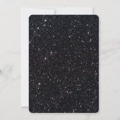 Black Glitter Gold Infinity Vrijgezellenfeest Invi Kaart (Achterkant)