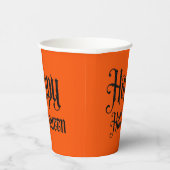 Black Glitter Happy Halloween Papieren Bekers (Rechts)