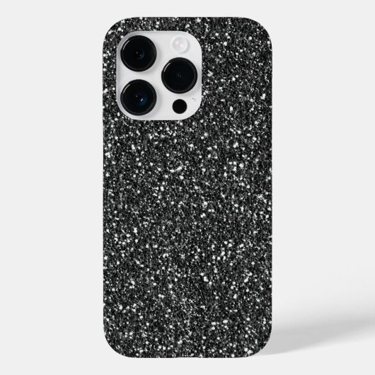 Black Glitter look Case-Mate iPhone Case (Achterkant)