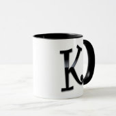 Black Gloss Monogram - K Mok (Voorkant rechts)