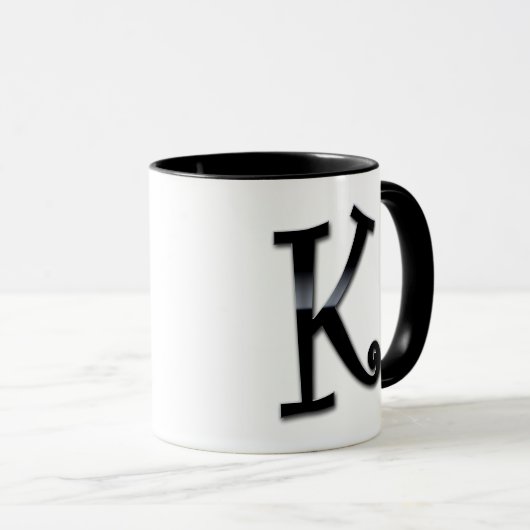 Black Gloss Monogram - K Mok (Voorkant rechts)