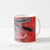 "Black Gnat" Truite classique Volant Mug (Devant droit)