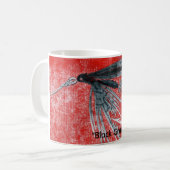 "Black Gnat" Truite classique Volant Mug (Devant gauche)