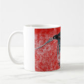 "Black Gnat" Truite classique Volant Mug (Gauche)