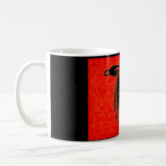 "Black Gnat" Truite classique Volant Mug (Gauche)