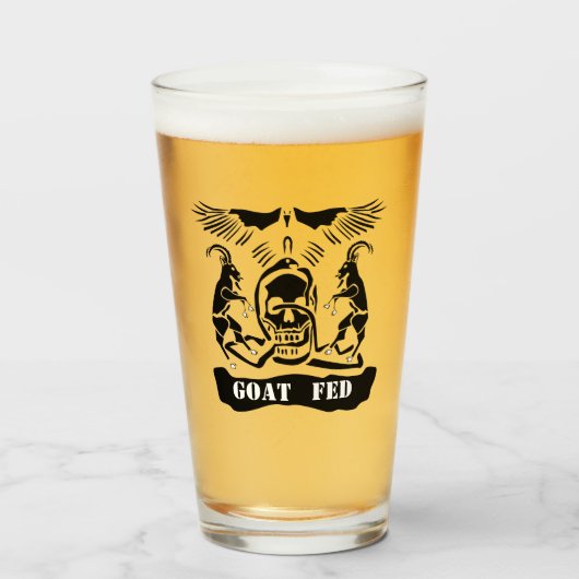 Black Goat Corrupt Trinity Crest Glas (Voorkant gevuld)