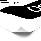 Black Goat Corrupt Trinity Crest Perfect Poster (Hoek)