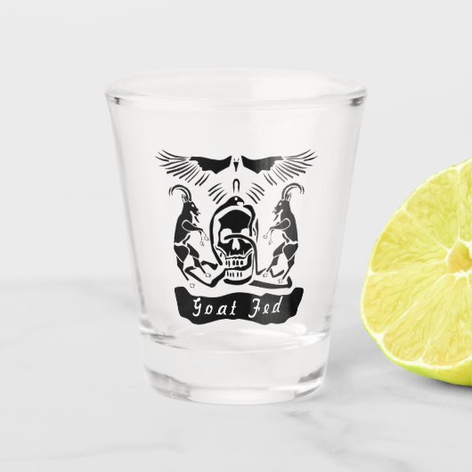 Black Goat Corrupt Trinity Crest Shot Glas (Voorkant)