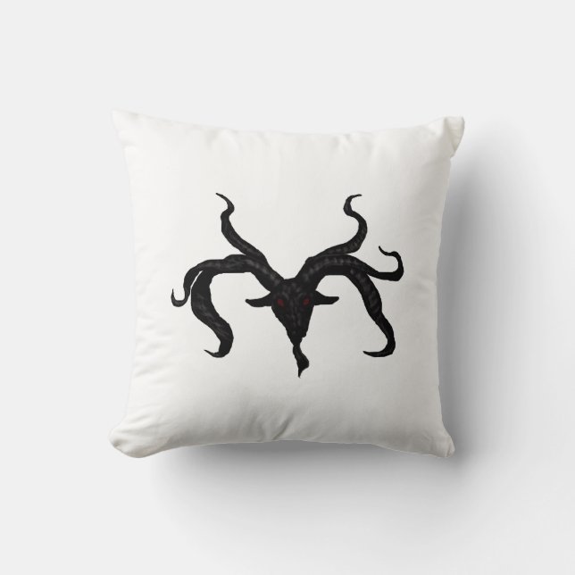 Black Goat Demon kussen (Voorkant)