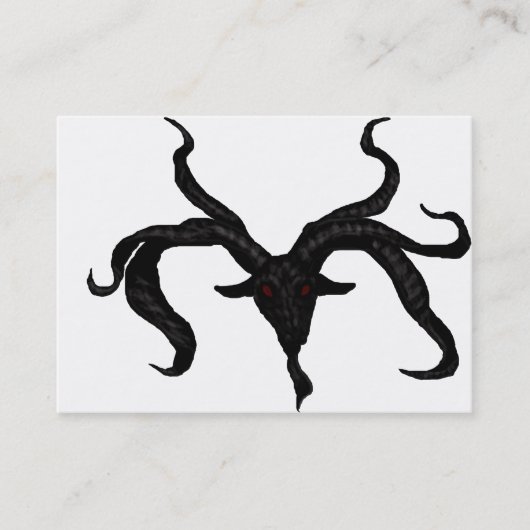 Black Goat Demon Visitekaartje (Voorkant)