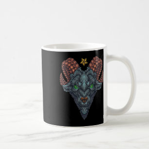 Black Goat Phillip Head Star Hand getrokken Old Sc Koffiemok