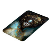 Black Goddess Fantasy Art Magneet (Linkerzijde)