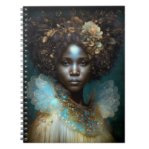 Black Goddess Fantasy Art Notitieboek