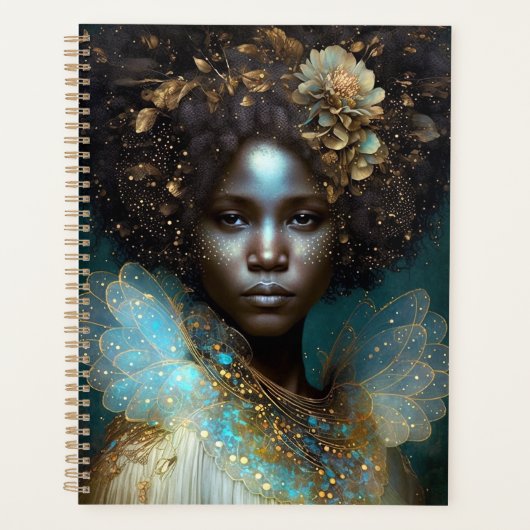 Black Goddess Fantasy Art Planner (Voorkant)