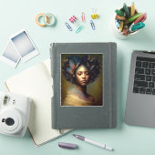 Black Goddess Fantasy Art Sticker (iPad Cover)