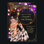 Black Gold 30th Birthday Invitation<br><div class="desc">Black Gold 30th Birthday Invitation, Editable Black Gold Birthday Themes Party, Gold Black Birthday 30th Party Invitation, Any Age Woman Birthday Invitations, Editable Black Gold Birthday Themes American Party, Birthday 30th Party Invitation, Any Age Black and Gold 30 th Birthday Invitation, Black and Gold Birthday Invitation Modèle, Black and Gold...</div>
