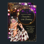 Black Gold 30th Birthday Invitation<br><div class="desc">Black Gold 30th Birthday Invitation, Editable Black Gold Birthday Themes Party, Gold Black Birthday 30th Party Invitation, Any Age Woman Birthday Invitations, Editable Black Gold Birthday Themes American Party, Birthday 30th Party Invitation, Any Age Black and Gold 30 th Birthday Invitation, Black and Gold Birthday Invitation Modèle, Black and Gold...</div>