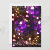 Black Gold 30th Birthday Invitation Kaart (Achterkant)