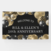 Black Gold 50e Jubileum Welkom Spandoek (Horizontaal)