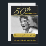 Black Gold 50th Anniversary Event Invitation photo<br><div class="desc">Black Gold 50th Anniversary Event Invitation photo</div>