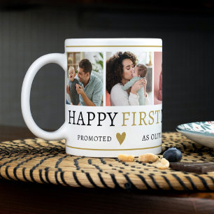 Black & Gold 5 Photo Collage Grandma Moederdag Koffiemok