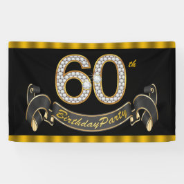 Black Gold 60th Birthday Party Spandoek
