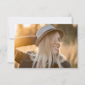 Black Gold Afstuderen Foto Hartelijk dank Bedankkaart (Achterkant)