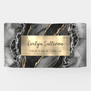 Black Gold Agate Spandoek