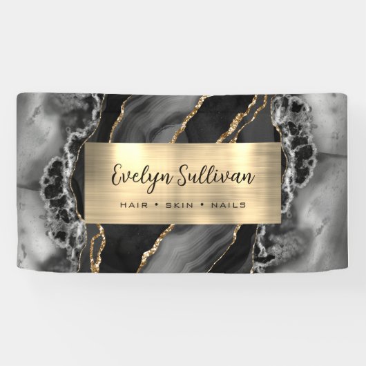 Black Gold Agate Spandoek (Horizontaal)