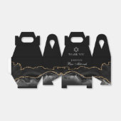 Black Gold Bar Mitswa Gepersonaliseerde Partij Bedankdoosjes (Uitgevouwen)